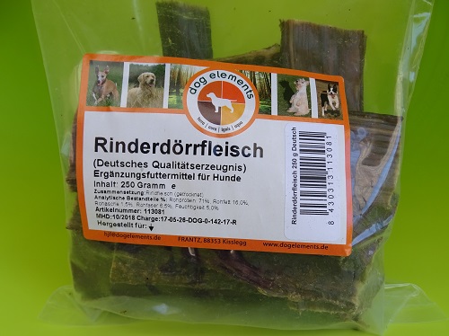Natural Snacks dogelements Rinderdörrfleisch