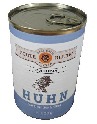 Echte Beute Beutefleisch Sensitive Huhn, 400g Dose Echte Beute Beutefleisch Sensitive Huhn, 400g Dose