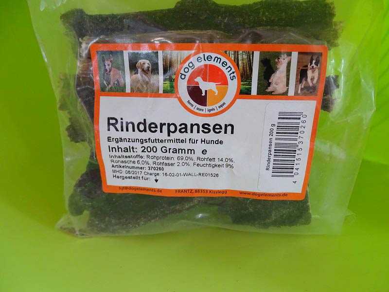 Natural Snacks dogelements Rinderpansen