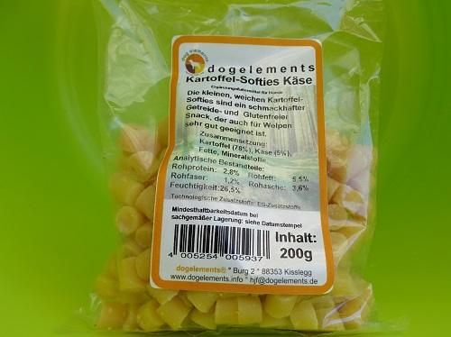 Natural Snacks dogelements Kartoffel-Softies Käse