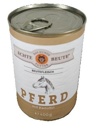 Echte Beute Beutefleisch Sensitive Pferd mit Kartoffeln, 400g Dose Echte Beute Beutefleisch Sensitive Pferd mit Kartoffeln, 400g Dose
