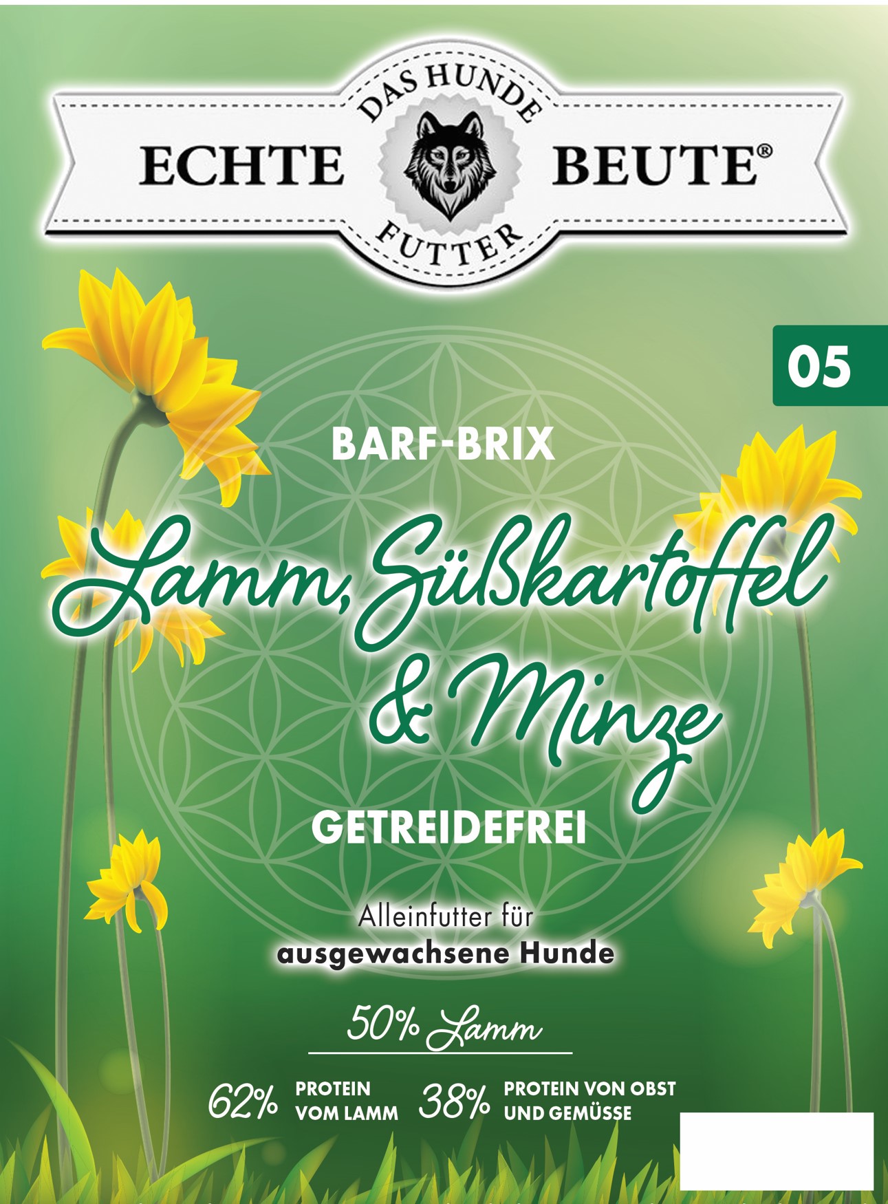 Echte Beute Barf-Brix No.05 Lamm, Süßkartoffel und Minze Echte Beute Barf-Brix No.05 Lamm, Süßkartoffel und Minze