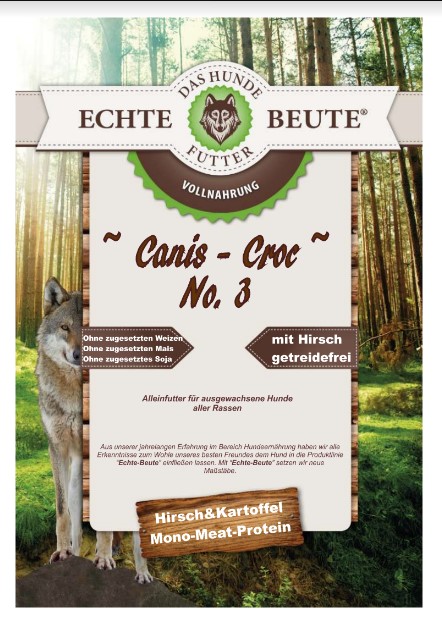 Echte-Beute Canis-Croc No. 3 Hirsch & Kartoffel 12 kg %%% AKTION + 2 kg GRATIS %%% Echte-Beute Canis-Croc No. 3 Hirsch & Kartoffel 12 kg %%% AKTION + 2 kg GRATIS %%%
