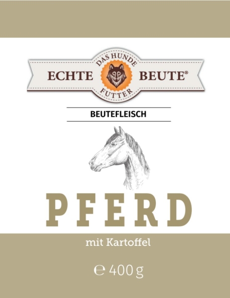 Echte Beute Beutefleisch Sensitive Pferd mit Kartoffeln, 400g